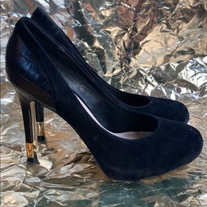 Guess GW Margoo Black Multi Suede Suede High Heels